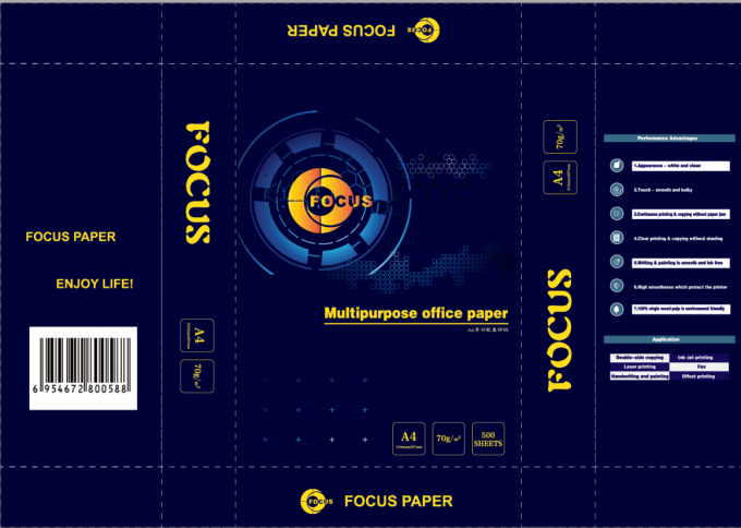 Holzschliff-Ablichtung Papier-Größe 100% Soems A4 u. Buchstabe-Größe 70gsm/75gsm/80gsm 0