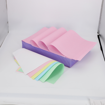 100% Virgin Wood Pulp A Grade Blue Image Sheet / Reel 5 Plys NCR Paper