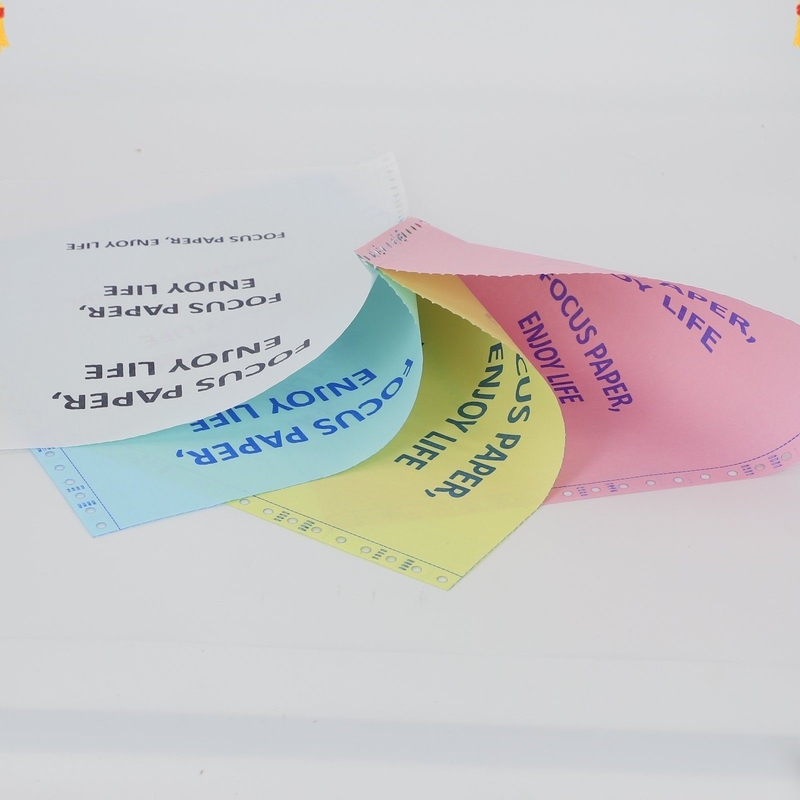 Wood Pulp Blue Image Sheet / Reel 5 Plys Auto Copy Invoice Paper A Grade