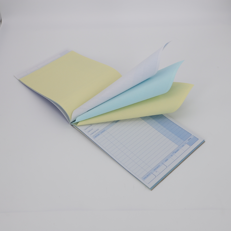 100% Virgin Wood Pulp A Grade Blue Image Sheet / Reel 5 Plys NCR Paper