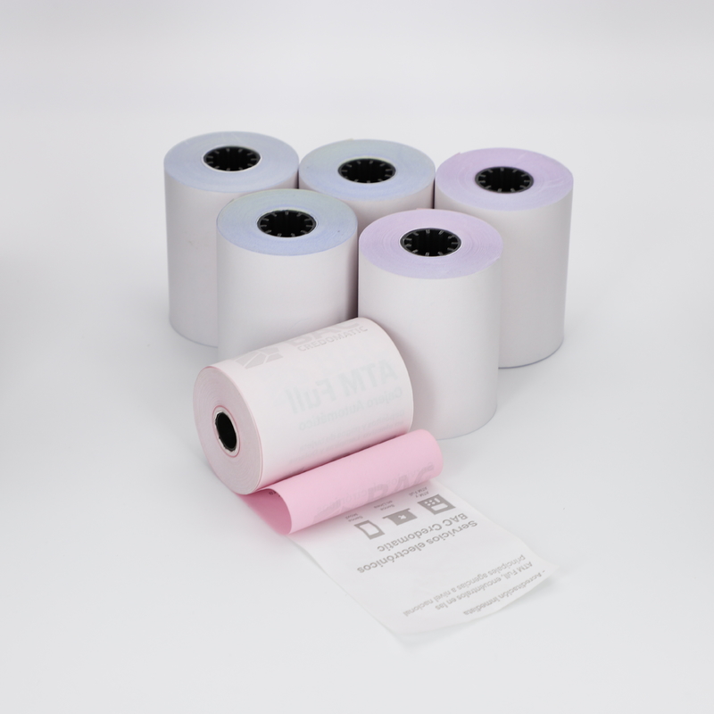 Wood Pulp Printing / Label / Medical Thermal Jumbo Roll For ATM Machine