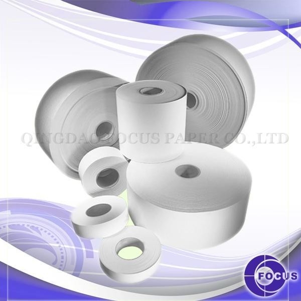 White Wood Pulp Jumbo Thermal Paper Roll A GRADE For Ultrasound Paper