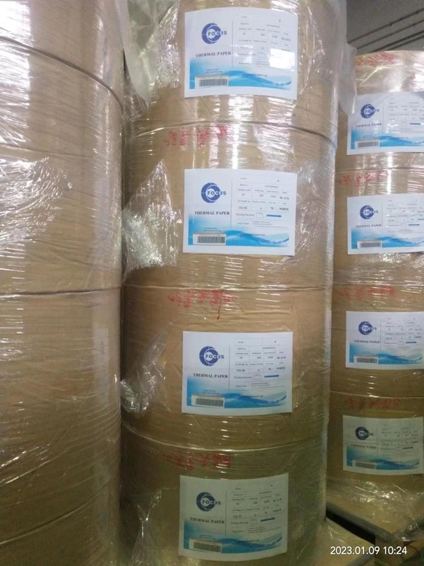 FSC A Grade 45-80gsm Jumbo Thermal Paper Roll For ATM / POS Machine