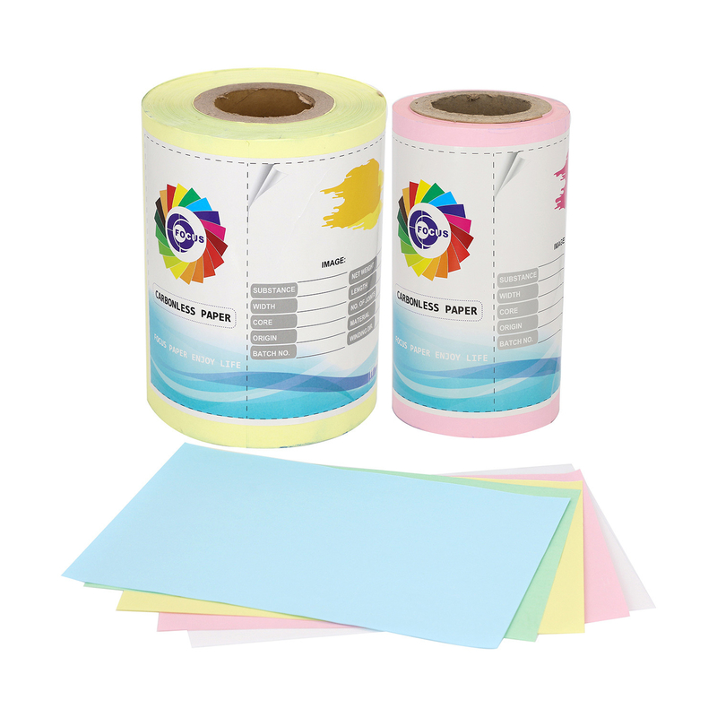 100% Virgin Wood Pulp Blue Image 5 Plys Self Copy Paper Sheet/Reel A Grade